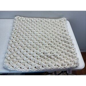 West Elm Cozy Weave Chunky cable knit Handwoven‎ Pillow Cover 24" x 24" Ivory
